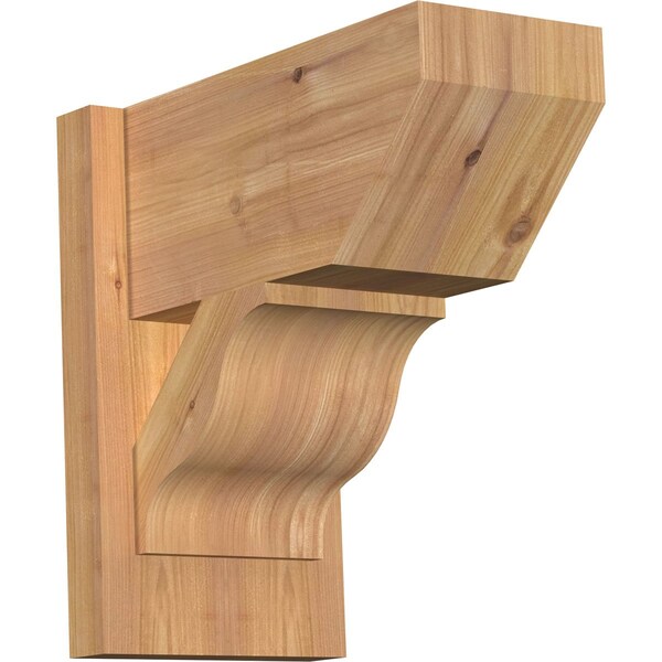 Ekena Millwork Funston Slat Smooth Outlooker, Western Red Cedar, 7 1/2"W x 14"D x 14"H OUT08X14X14FST06SWR - main